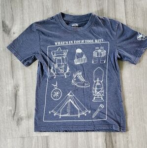 Boy Scouts Of America uniform Tshirt Boys/youth Medium Heathered Navy Blue